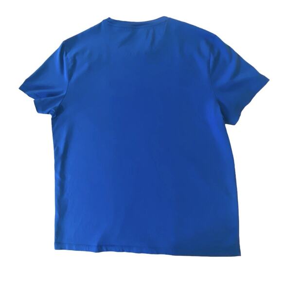 Calvin Klein Shirt Men’s Med Short Sleeve Liquid Touch Casual Crew Poseidon Blue - Picture 10 of 16